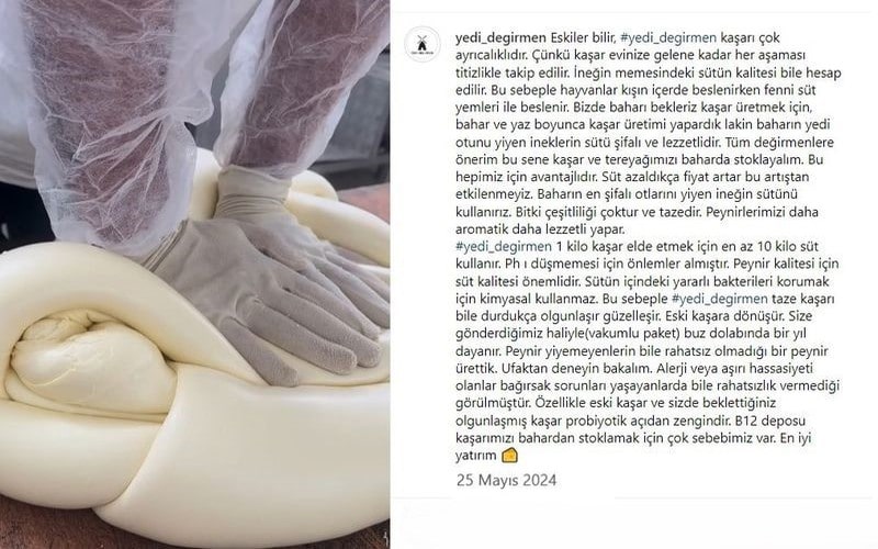 Yedi Değirmen, Şirden Mayalı Göbek Kaşar, göbek kaşar